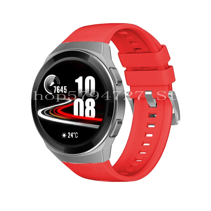 Ремешок силиконовый из ТПУ для HUAWEI WATCH GT 2e GT2e сменный однотонный браслет наручных