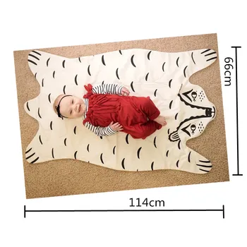 

Animal Carpet Game Mat Heirloom Tiger Baby Blanket Thicken Infant Swaddle Envelope Stroller Wrap For Newborn Baby Bedding Blanke