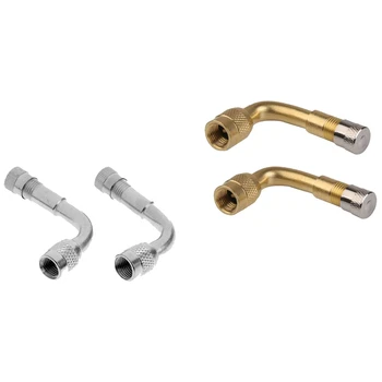 

4 x Tyre Valve Extension 90 Degree Angle Adaptor Motorcycle Tyre Wheel Stem 3.75 cm / 1.5 inch
