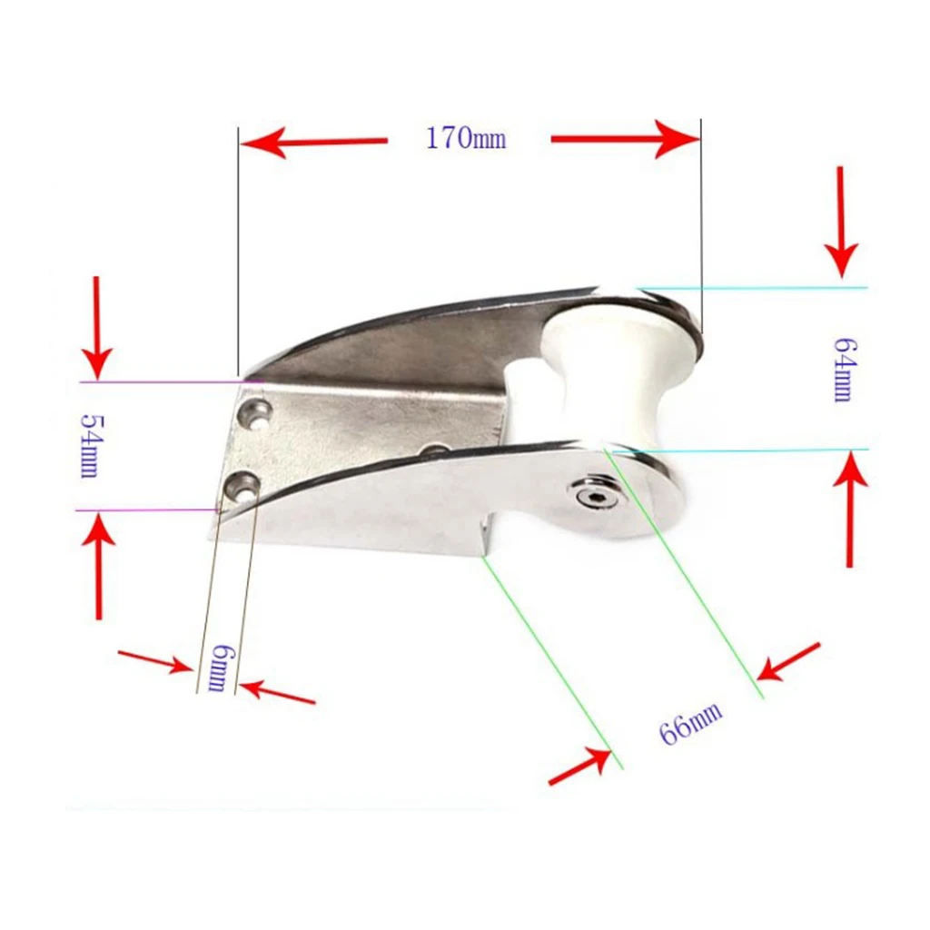 Якорный Ролик из нержавеющей стали с жестким резиновым бантом ролик для лодки яхты