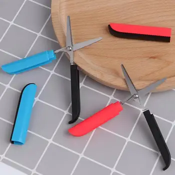 

Crafting Portable Scissors Paper-cutting Folding Safety Mini Cut Supplies Hand School Scissors Scissors And Stationery Offi A7L2