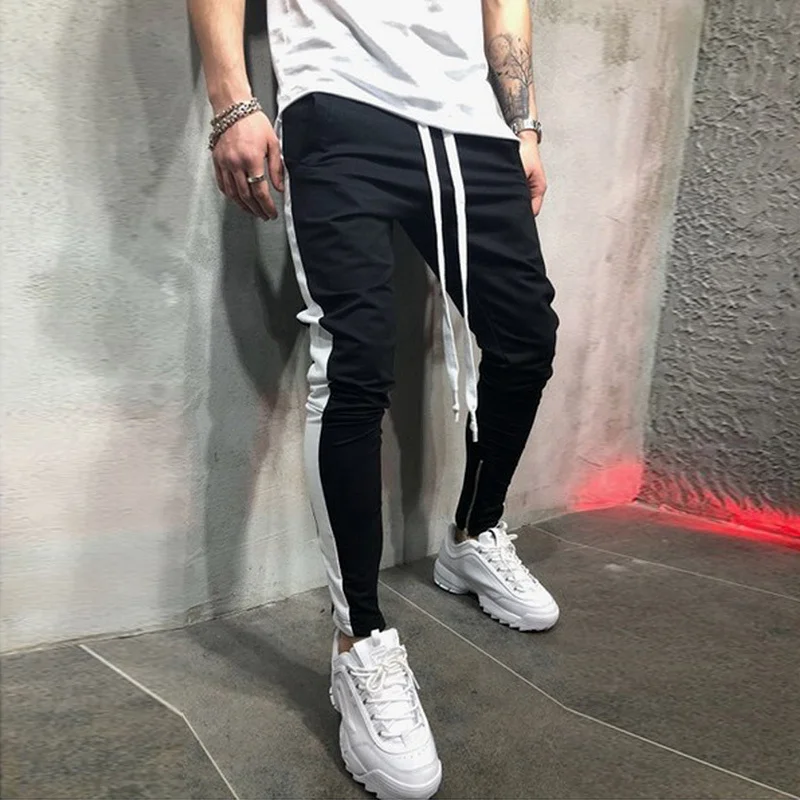 

VERTVIE 2020 Casual trousers Jogger Street Hip Hop Jogginghose Fitness Sportswear Track trousers Stripes Gym Jogging trousers