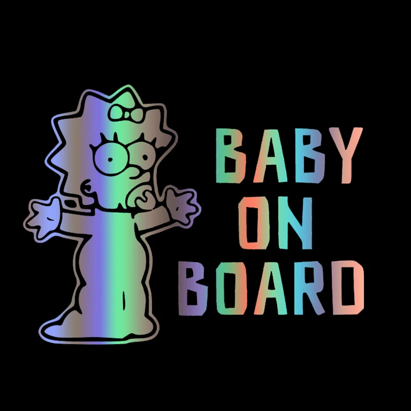 

30171# baby on board car sticker reflective vinyl car decal waterproof stickers on car truck bumper rear window