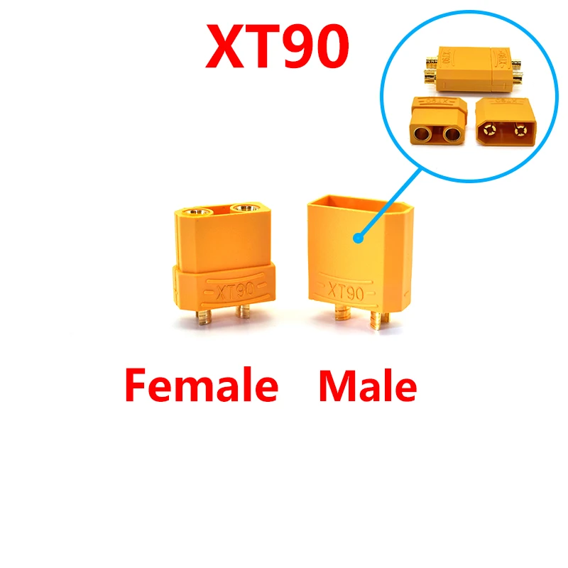 Wire Connector 5/10/30 Pairs XT60 XT60H XT90 EC2 EC3 EC5 T Plug Battery Connector Set Male Female Gold Plated Banana Plug for RC Parts