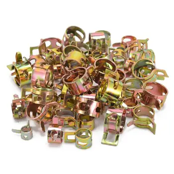 

60Pcs Car Auto Spring Clip Fuel Oil Water Hose Pipe Tube Clamp Fastener 6 Sizes