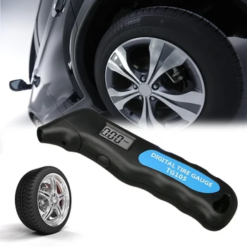 

Digital Car Tire Tyre Air Pressure Meter LCD Display Manometer Barometers Tester for Car Truck Motorcycle Bike Test