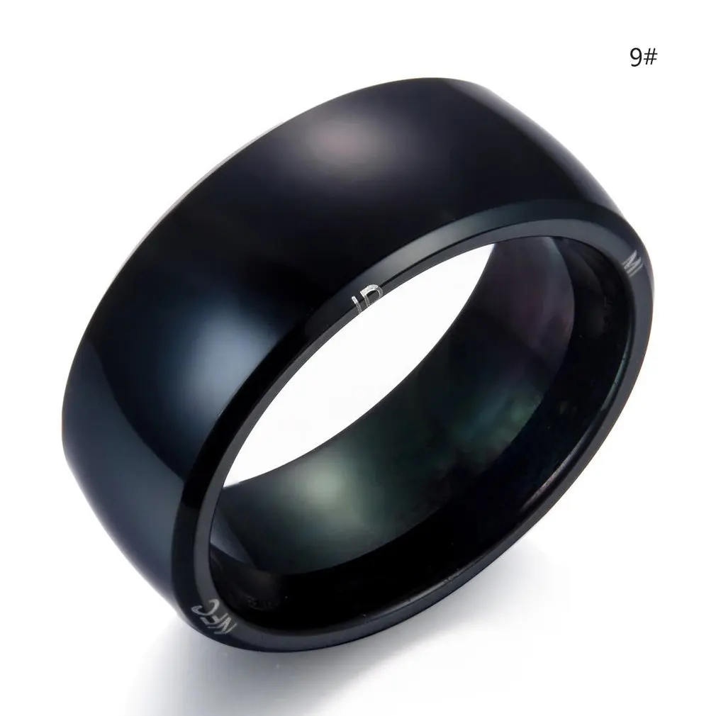 Модное дизайнерское умное кольцо носимое устройство NFC волшебное кольцо водонепроницаемое мужское ювелирное женское кольцо - Цвет: size  9