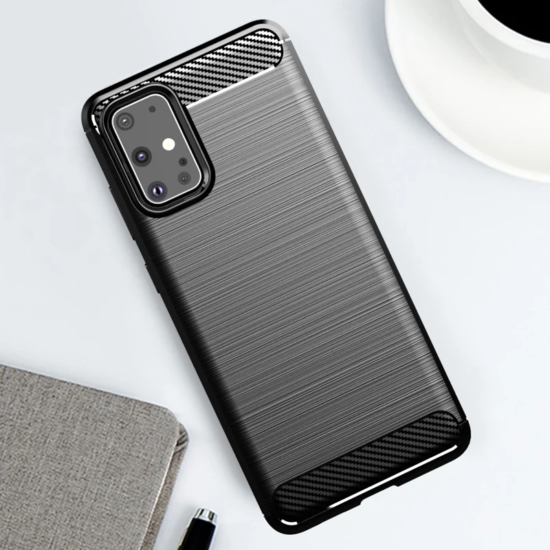 Чехол для Samsung S20 мягкий ударопрочный чехол из ТПУ чехлы углеродного волокна с