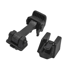 1 jeu de loquets de support de capot noirs, support de verrouillage de capot pour Jeep /Wrangler 2007 – 2016, accessoires