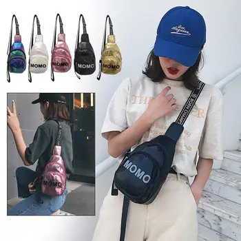 

Women Diagonal Package Pu Literary Shoulder Bags Multicolor Slash Chest Bag Waist Pack Leisure