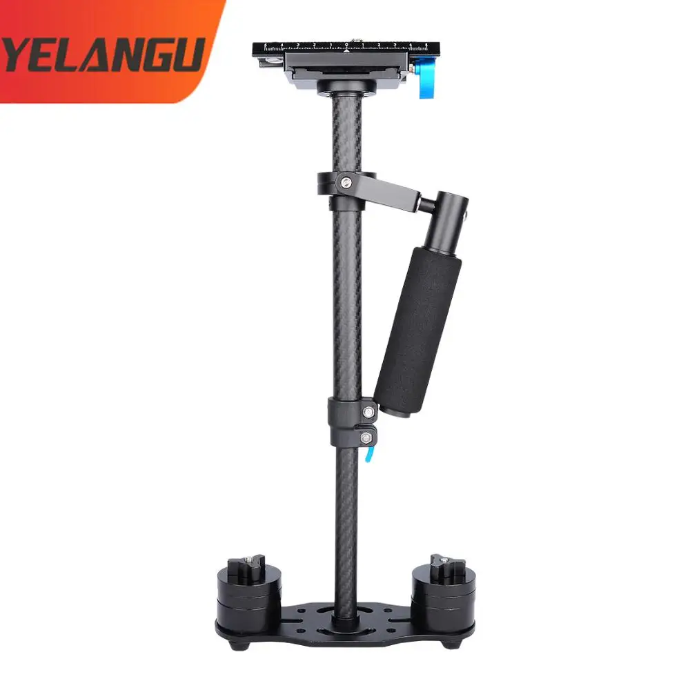 

Professional Carbon Fiber Steadicam Handheld Stabilizer For DSLR Camera Video 28-40cm Height 1.5kg Weight YELANGU S40T