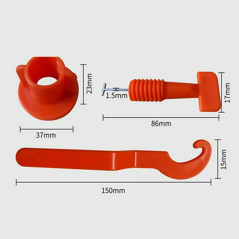 

T Lock Tile Leveling System Floor 180 degrees Adjustable Repair Tool 100pcs