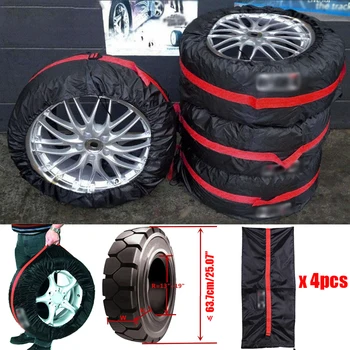 

4pcs Universal 13~19inch Car SUV Spare Tyre Tire Wheel Protection Covers For Car External Accessories