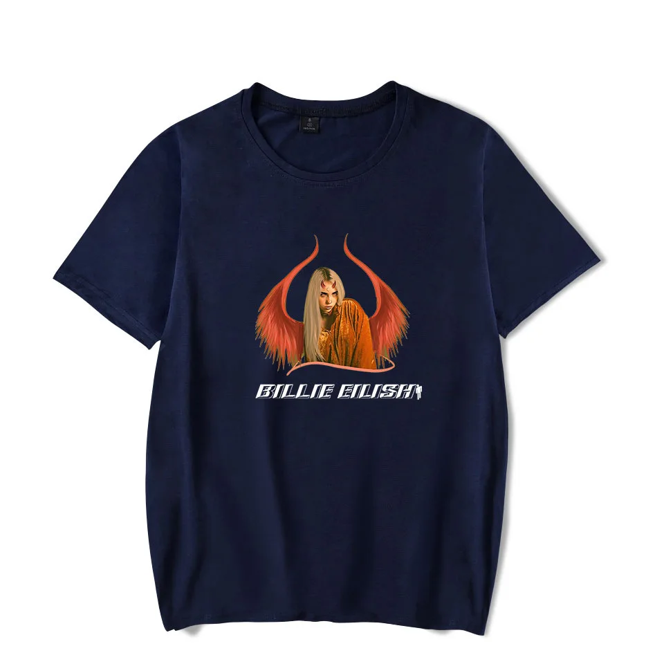 Billie Eilish, футболки, поп-певец, масляное искусство, краска для женщин, модный топ, 90 s, графическая футболка, Забавные футболки, Harajuku, женские, мужские футболки
