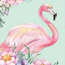 Фламинго и цветы 5D алмазная живопись полный квадрат украшения дома птицы мозаичная картина из смолы Прямая с фабрики на заказ Рождество