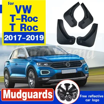 

for Volkswagen VW T-Roc TRoc T Roc 2017 2018 2019 Mud Flaps Splash Guards Mudguards Carbon Fiber effect Mudflaps Car Accessories