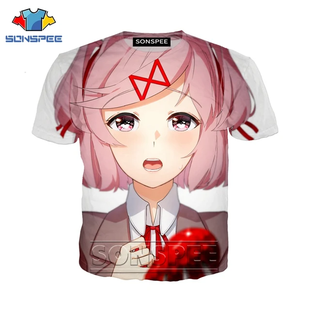 Anime 3d print cat girl t shirt streetwear doki men sexy loli beach Women fashion t-shirt Harajuku kids shirts homme tshirt A166