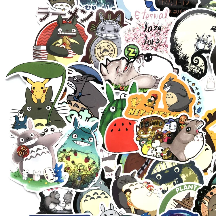 65 шт./1 упаковка Chinchilla Hayao Miyazaki наклейка Забавный милый аниме мультфильм чемодан компьютер велосипед Скутер наклейка в стиле граффити