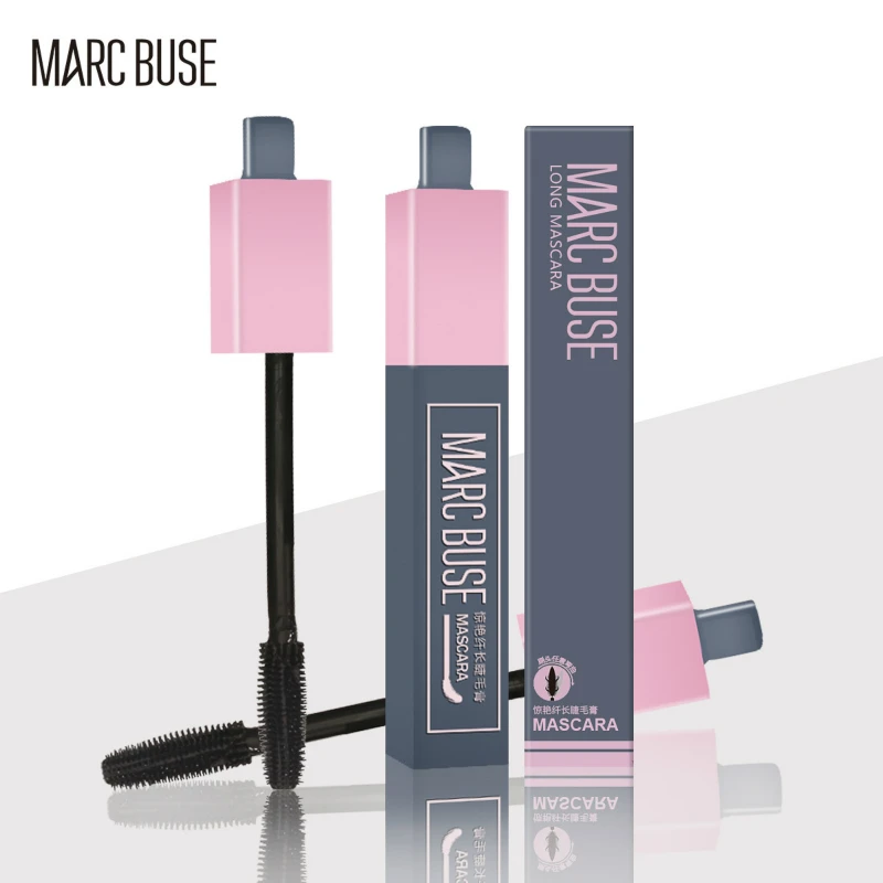 MARC BUSE Потрясающие длинный толстый локон Водонепроницаемый Широкий формат поворотный Curl тушь для ресниц