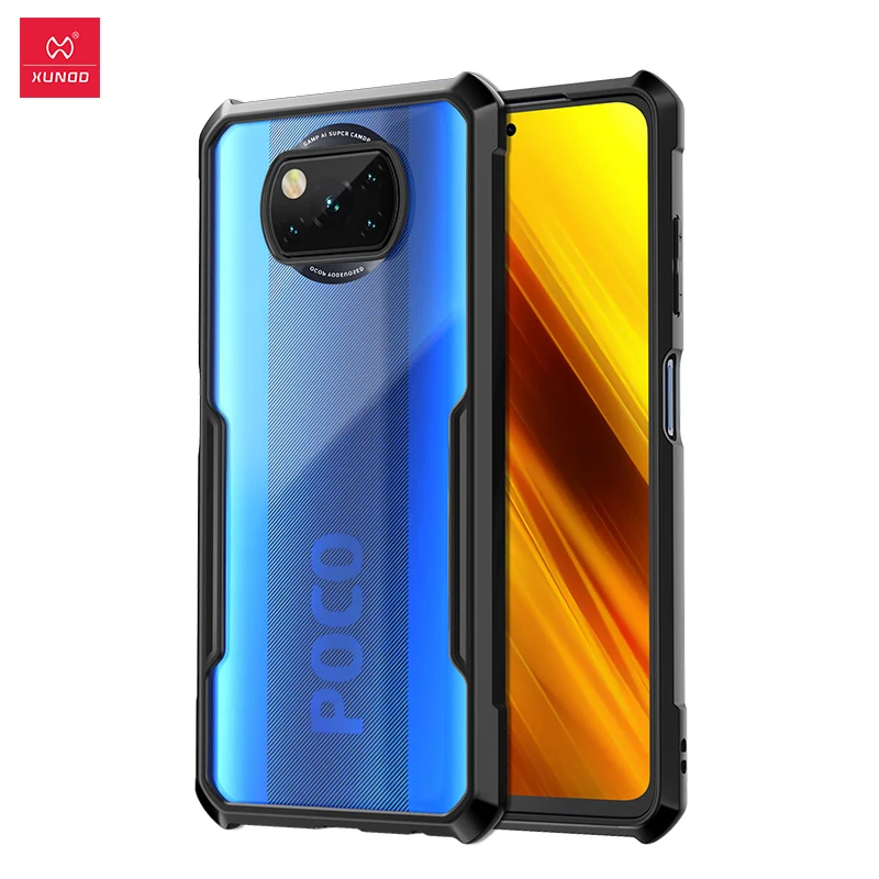

For POCO X3 Case, Xundd, Phone Case, poco x3 case Shockproof Cover, Transparent Shell, For Xiaomi Poco X3 NFC Case