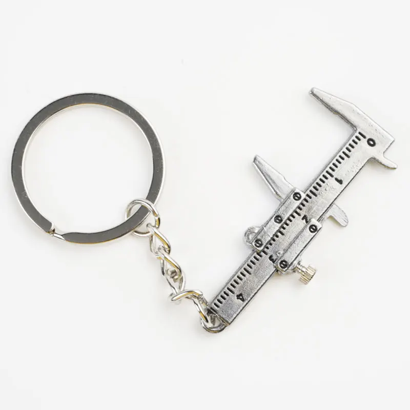 Keyring High Quality Metal Keychains Pendant Fashion Jewelry Interior Accessories Car Key Rings Vernier Caliper Car-styling | Автомобили и