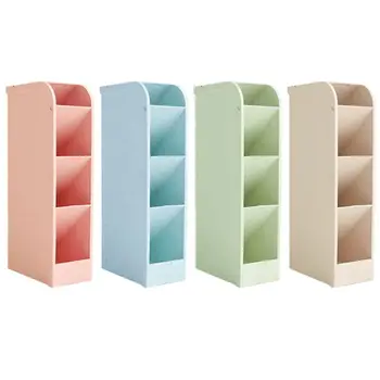 

Multi-function 4 Grid Desktop Pen Holder Office School Storage Case Box Wheat Straw Desk Pencil Organizer Stationery XXUC