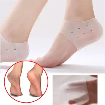 

1 Pair New shoe heel protector silicone heel protective relieve ease heel pain foot care #FM1074 cracking sleeve S7Z8