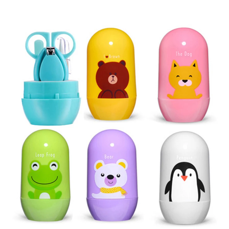 

Baby Nail Scissors Set Kid Nail Cutter Cliper File Newborn Nail Clipper Safety Scissors Nail Care Suit Infant Healthcare Kits