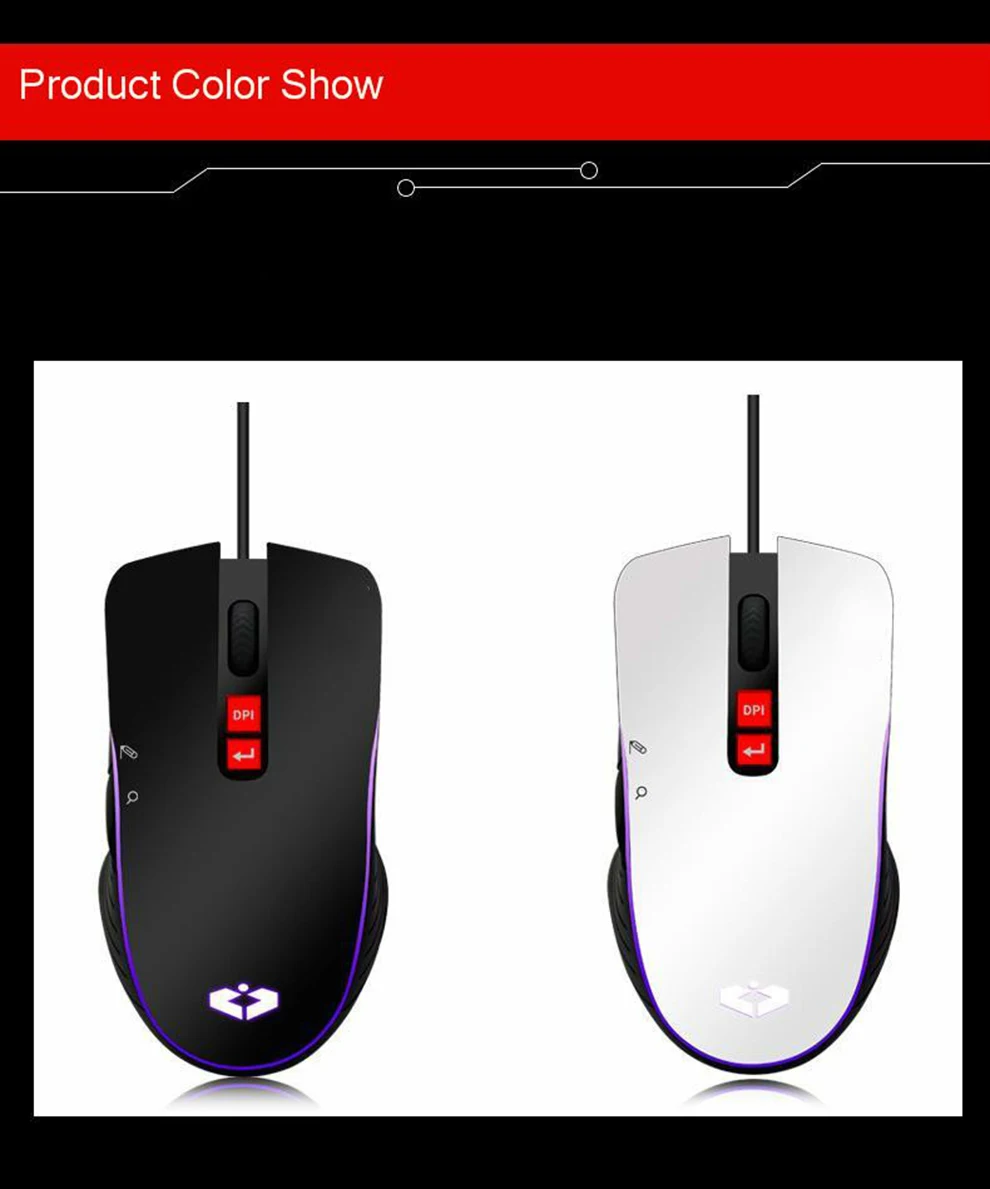 SeenDa Проводная игровая мышь 3200 dpi Регулировка умной голосовой мыши для компьютера, ноутбука, офиса, английской речевой перевод/тип/Поиск мыши
