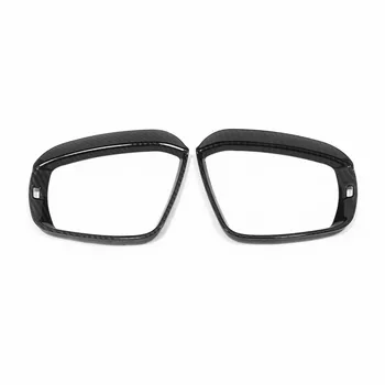 

For VW Volkswagen T-ROC TROC 2017 2018 2019 Carbon Fiber Side Door Rearview Mirror Cover Trim Rain Guard Visor Shade Bezel Frame
