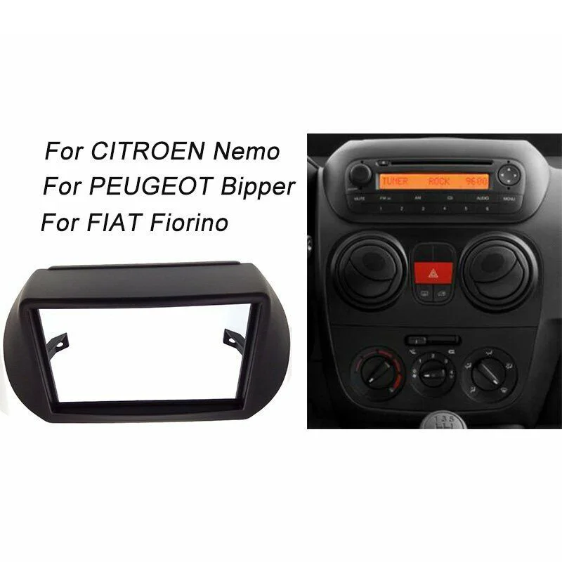 Для FIAT Fiorino CITROEN Nemo PEUGEOT Bipper 2Din Аудио Панель DVD навигационная Панель рамка Автомобильная панель стерео радио Панель