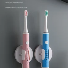 

Lectric Toothbrush Holder Adhesive Wall Mounted Toothbrush Storage Shelf Bathroom Organizer Bathroom Shelves Bathroom Accessory