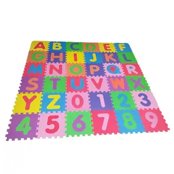 

32cmx32cmx36Pcs Nonslip Puzzle Floor Mat for Kids Game Playing Random Color