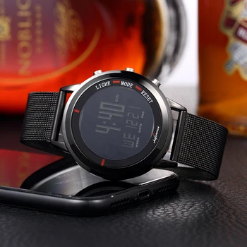 

Shifenmei Men's Digital Watches Watch Electronic Silver Stainless Steel Clock Waterproof Outdoor Wristwatches relogio masculino