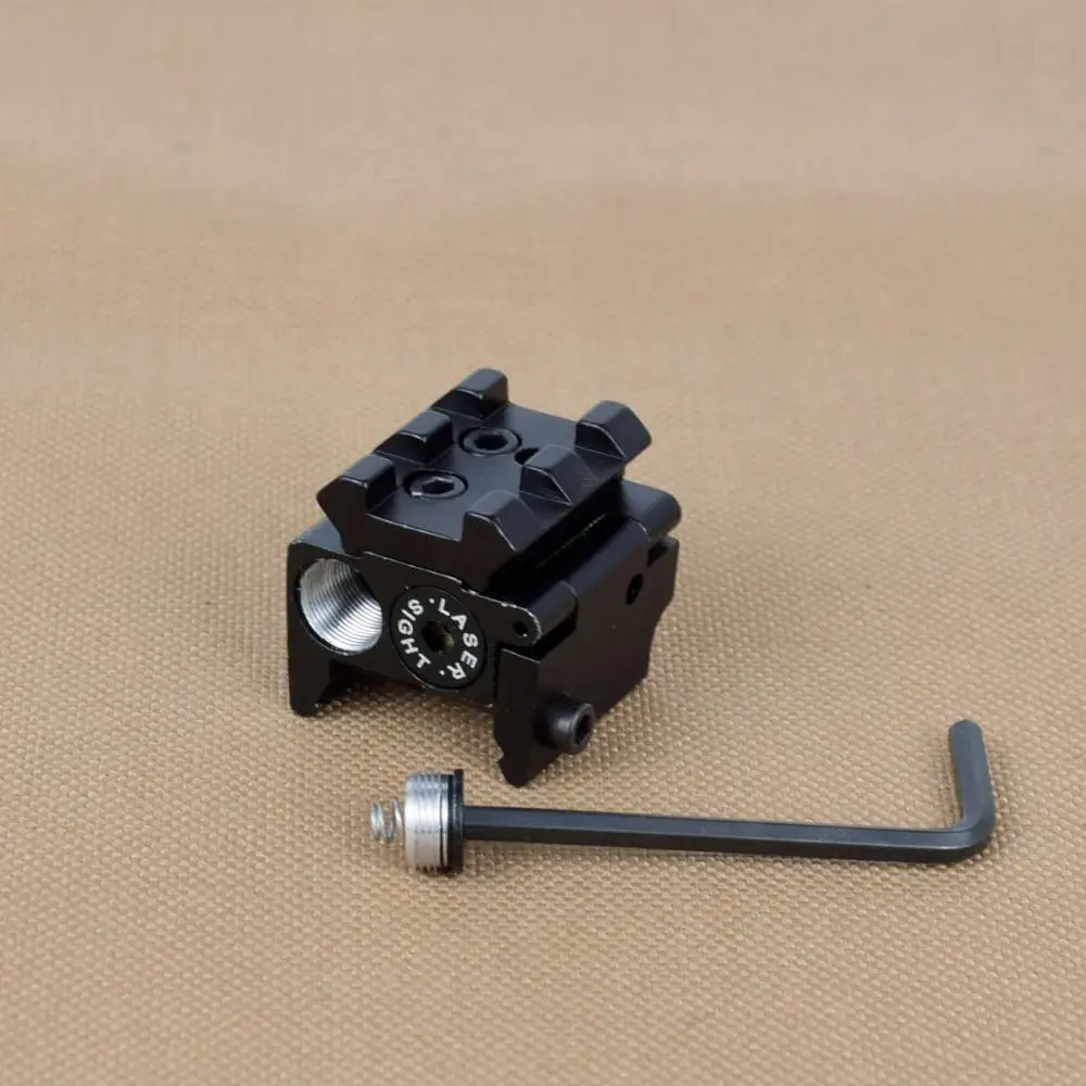 Tactical Mini Adjustable Compact Red Dot Laser Sight For Glock 1911 Pistol Rifle Hunting Laser Sight Fit 20mm Picatinny Rail-3