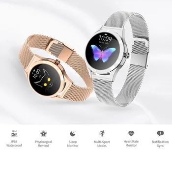 

KW10 Smart Watch Women 2018 IP68 Waterproof Heart Rate Monitoring Bluetooth For Android IOS Fitness Bracelet Smartwatch