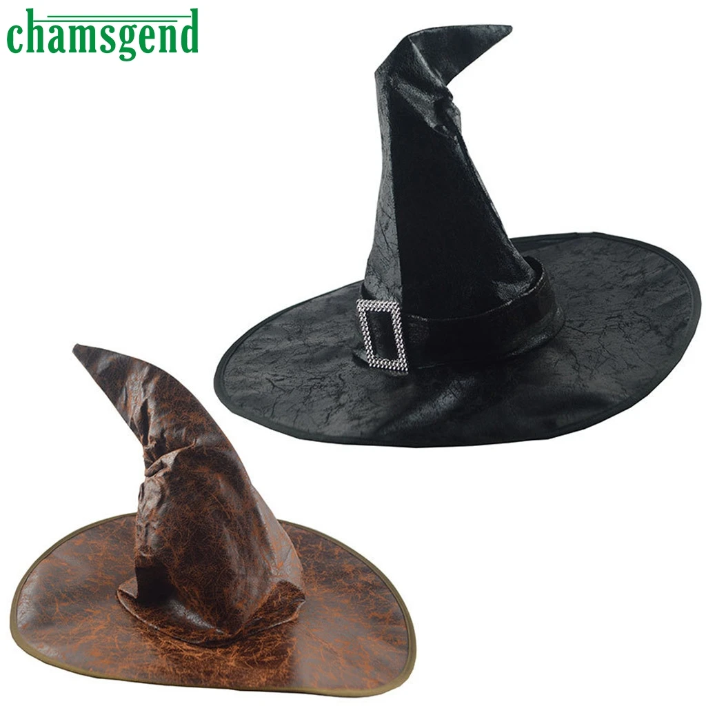 CHAMSGEND шляпы ведьмы Маскарад лента Шляпа Волшебника вечеринка Хэллоуин костюм шляпа-аксессуар реквизит для взрослых Косплей платье Декор#4