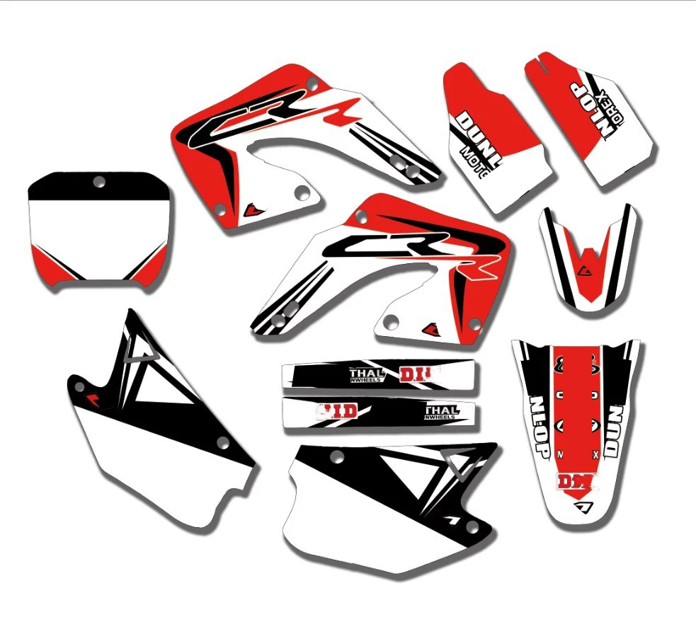 Стиль команды наклейки графика для Honda CR125 CR250 2000 2001 CR 125 250