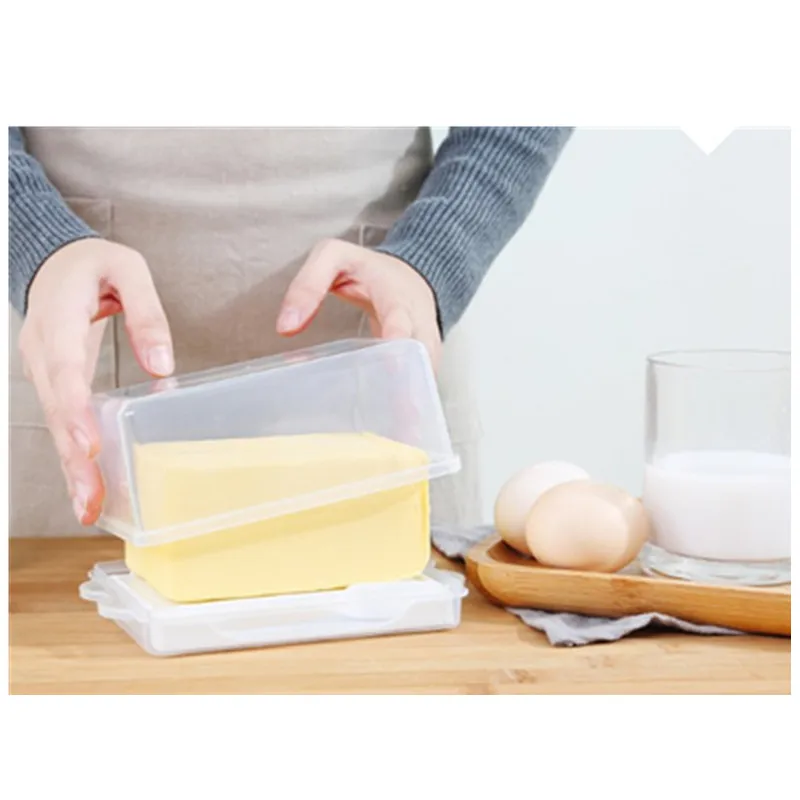 

Rectangular Butter Plates PBA tray storage box Tabletop Dessert Plate transparent storage container butter tray