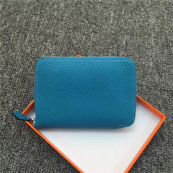 Kafunila тонкий женский кошелек из натуральной коровьей кожи мягкая натуральная кожа держатель для карт ID Кредитная карта пакет роскошный бренд женский кошелек для монет - Цвет: blue