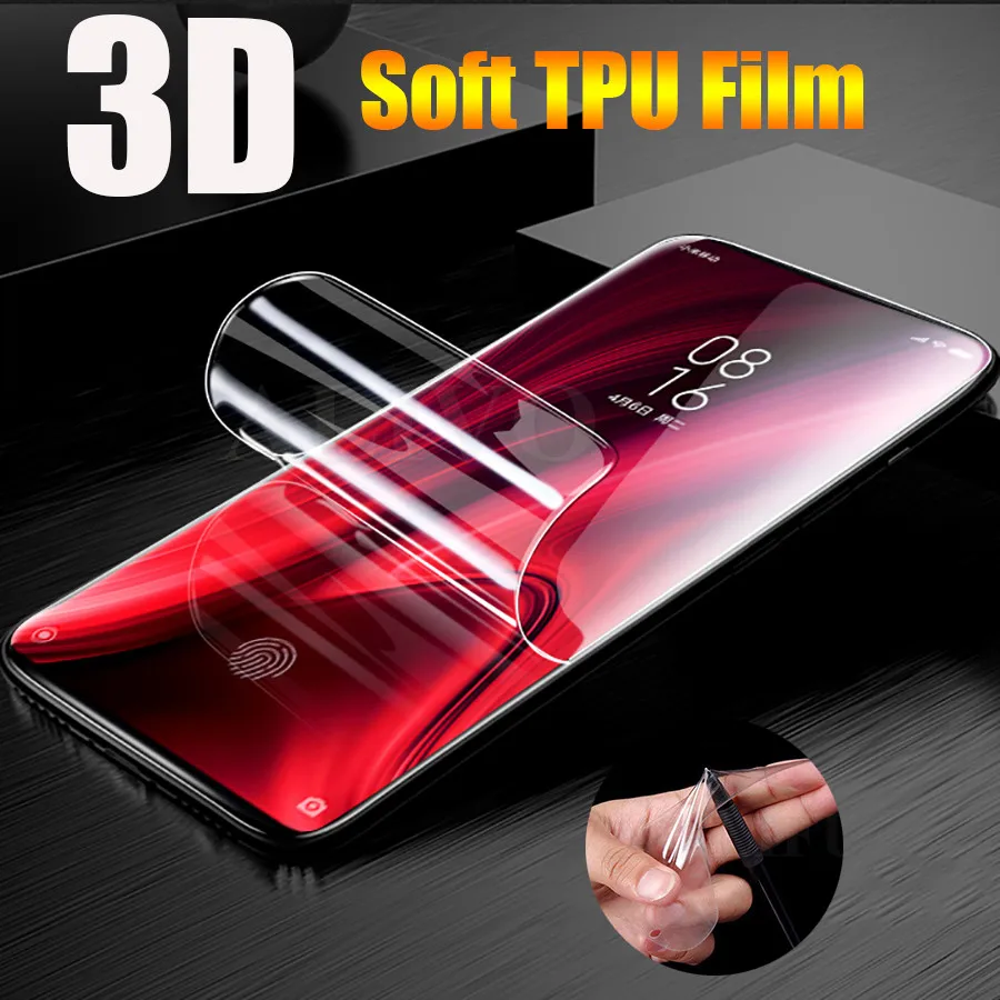 

2Pcs 3D Front Soft Silicone TPU Clear Hydrogel Film For Xiaomi Mi 9T Pro 9T Redmi K20 Note 8 Pro Screen Protector Full Cover