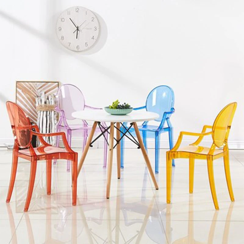 Children's Chair Kindergarten Creative Stool Photography Props Transparent Plastic Baby Crystal Chair Children's Room