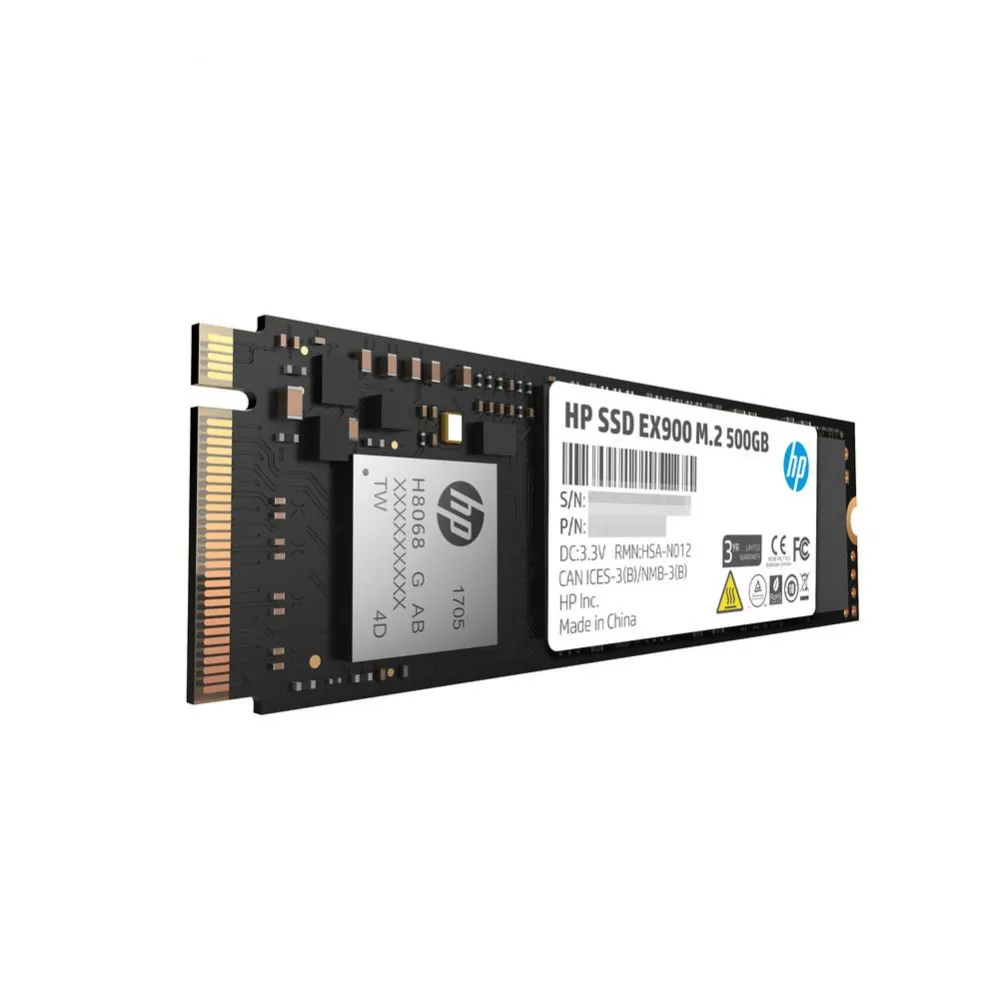 Твердотельный накопитель HP EX900 M.2 (80 мм) NVMe 1.3 PCIe Gen3 x4 3D NAND TLC|Внутренние