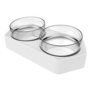

2Pcs Tilted Cat Bowl Drinking Water Feeder Cat Food Tray Rice Bowl Small Dog Corgi Pet Dog Bowl