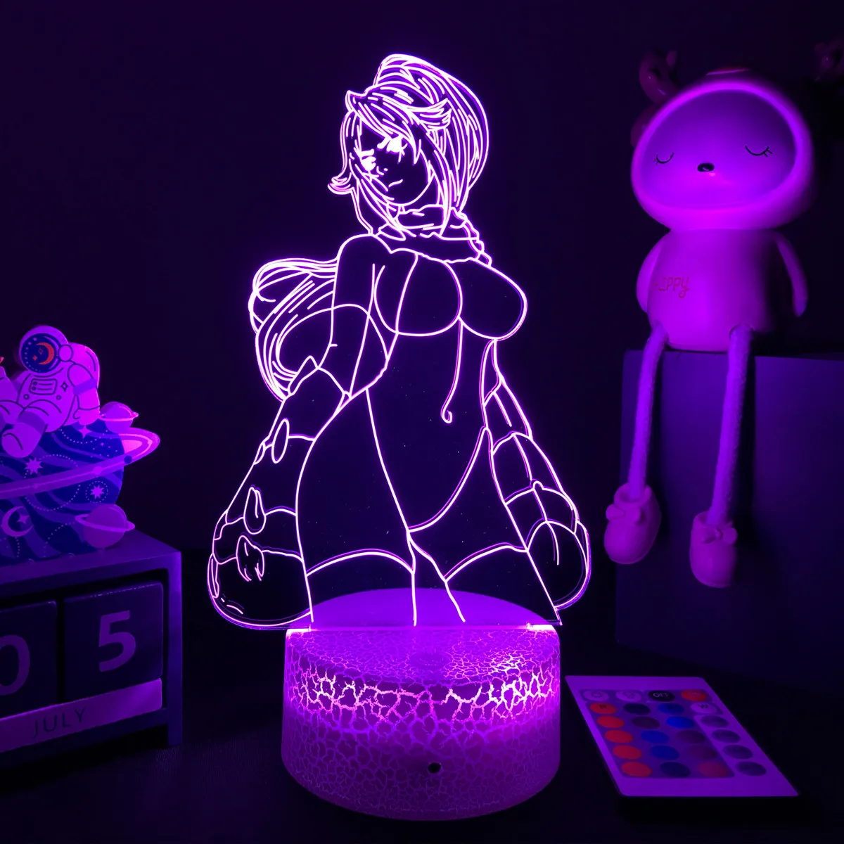 3d Led Lamp Anime Bleach Night Light Yoruichi Shihouin Figure For Bedroom Decor Kids Child Cool ...