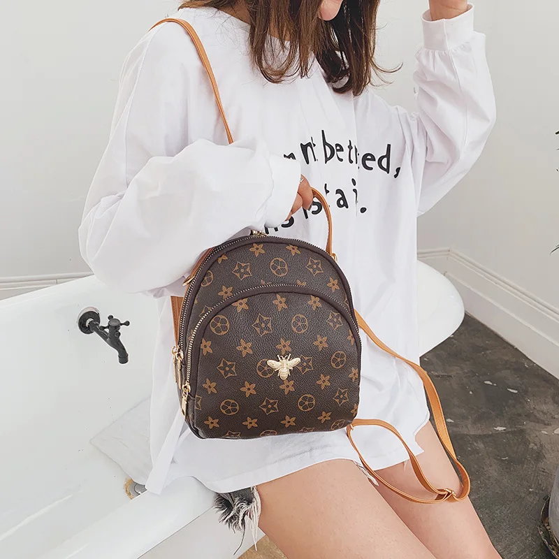 

Korean-style Popular Bag Women's Shoulder Network Red Printing Winter Versatile Fashion Western Style Soft Leather Hipster Shoul