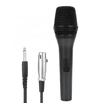 

Cardioid Dynamic Vocal Microphone with Switch and 5m Audio Line for Singing Live Vocal studio microphone
