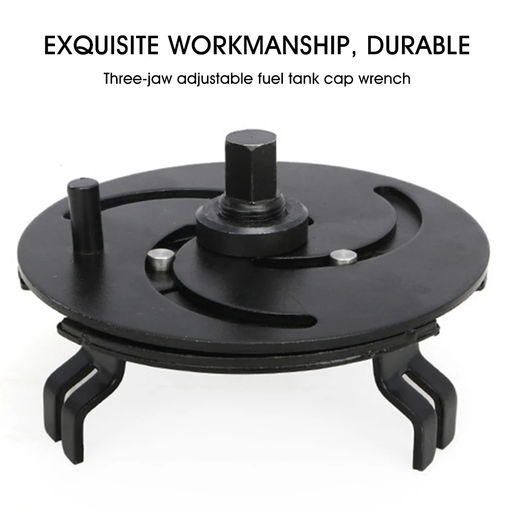 Adjustable Fuel Tank Lid Wrench 3 Jaws Car Fuel Tank Cap Remover Tool