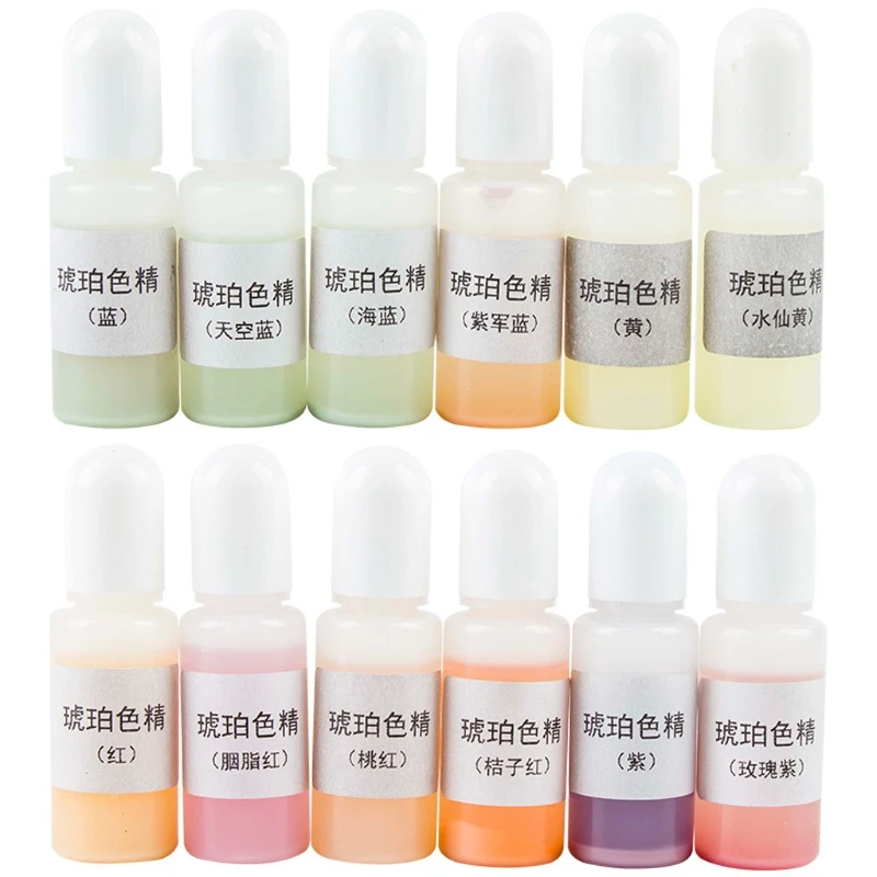 

12 Color Sun Activated Photochromic Liquid Pigment Kit Color Change Resin Colorant Color Shift UV Pigment Jewelry Making