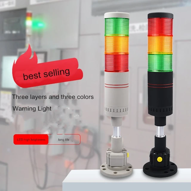 Warnlicht, industrielles Wärmelicht 3-Schicht-LED-Signalturm
